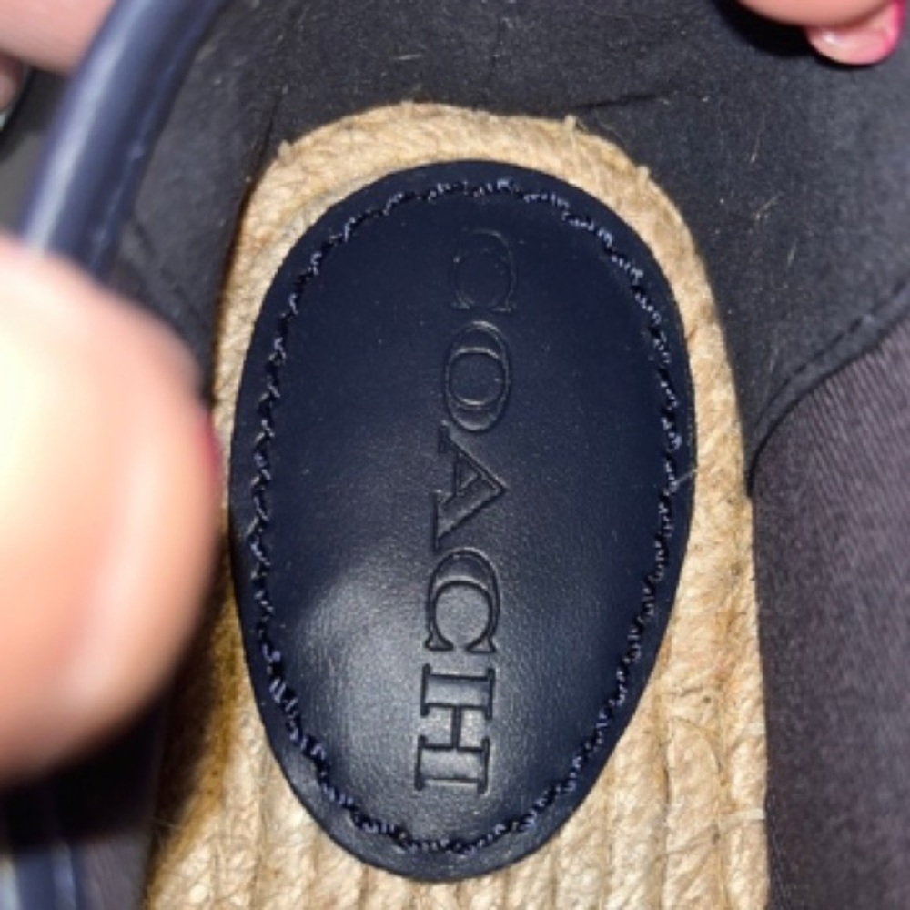 Coach Carson Blue Signature Denim Espadrilles, Size 8.5, NWOT - Picture 12 of 12